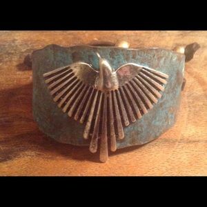 Handmade pâtenade wrist cuff